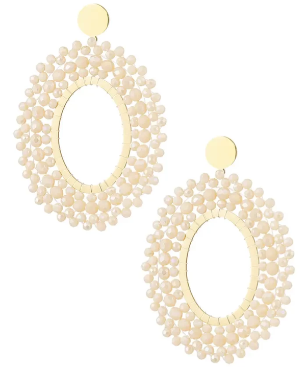 Oorbellen Bohemian beige