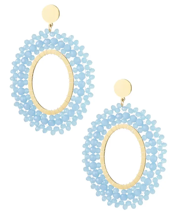 Oorbellen Bohemian blue