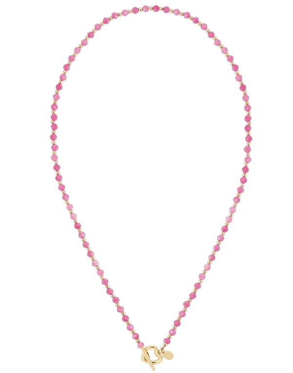 Ketting beads fuchsia