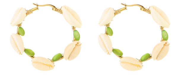 Oorbellen Shellie green