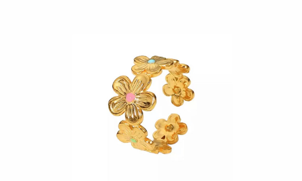 Ring Colored flowers