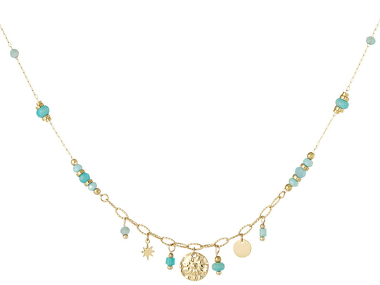 Ketting BOHO blue