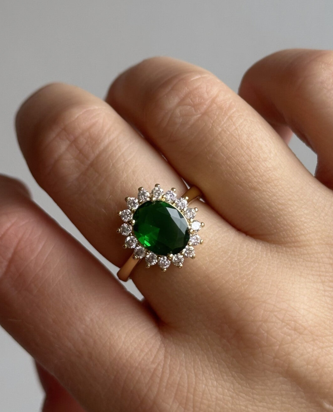 Ring Glitter green