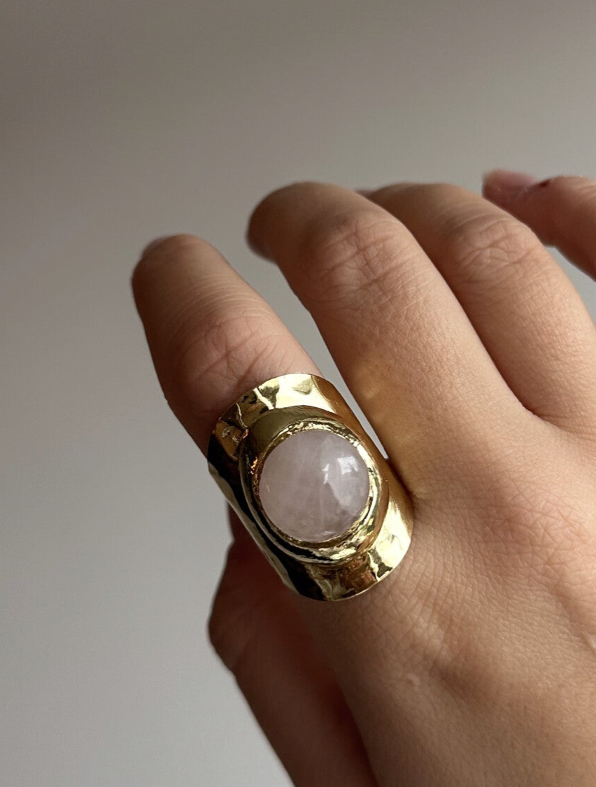 Ring Natuursteen Wit