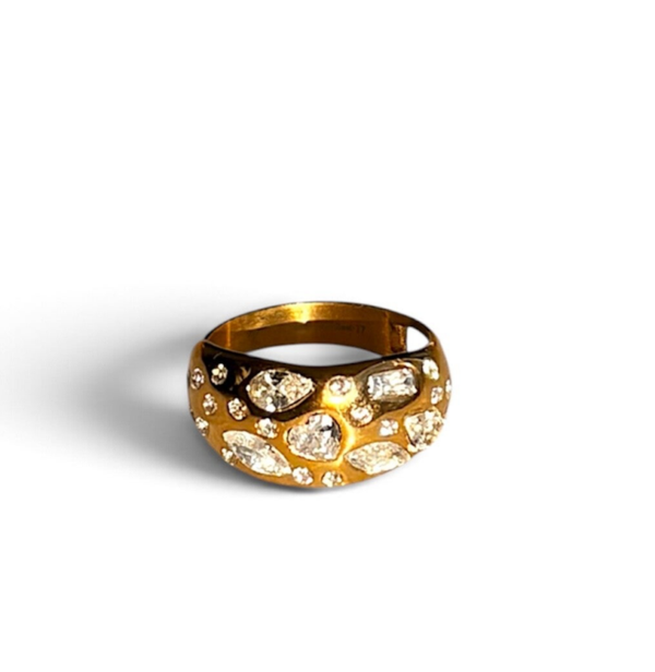 Crystal Statement Ring