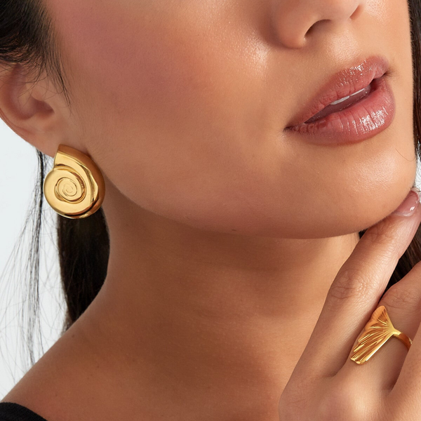 Oorbelle Swirly shelli