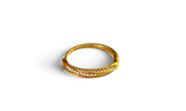 Triple Band Sparkle Ring