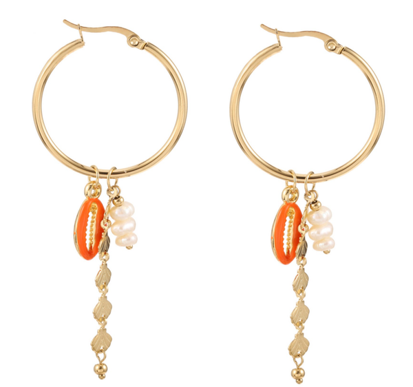 Oorbellen Summer orange