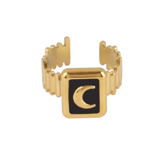 Ring Black moon