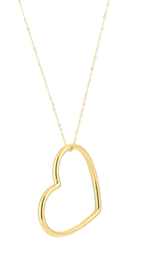Ketting BIG GOLD heart
