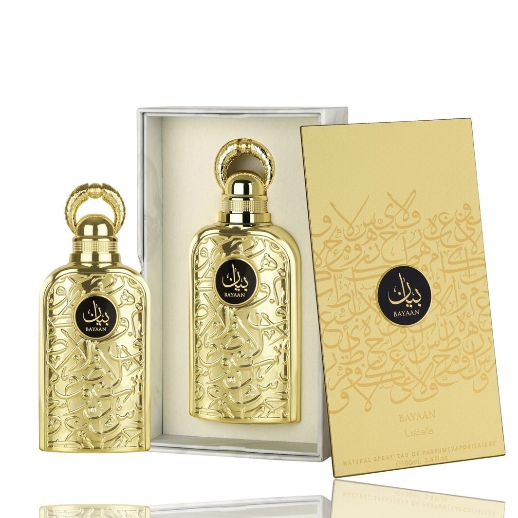 BAYAAN – Lattafa Perfume Femenino Floral Frutal Gourmand con Vainilla y Oud