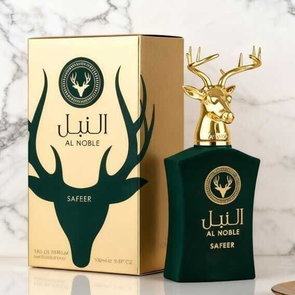 EL NOBLE SAFEER – Lattafa Frescura especiada, dulzura elegante y profundidad amaderada