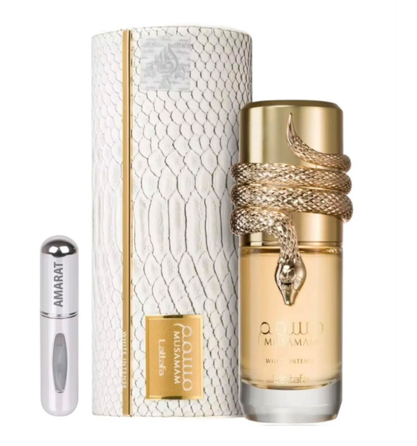 MUSAMAM WHITE INTENSE– Lattafa Perfume Unisex Fresco Tropical y Amaderado