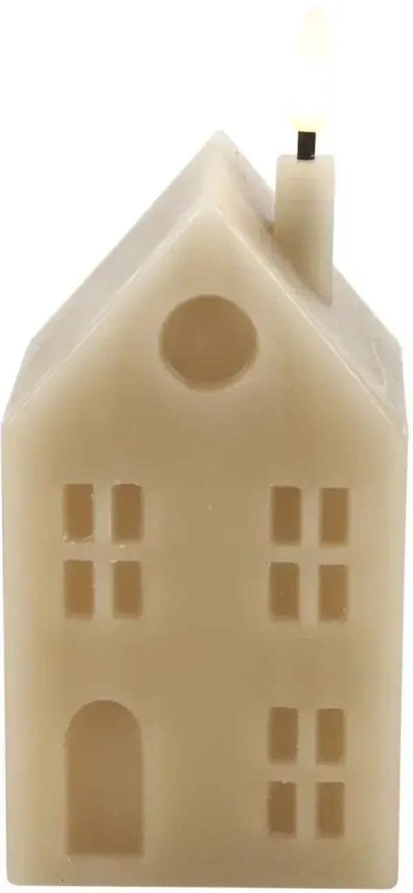 Countryfield LED Kaars Lyon Huis   - 5x6x14cm
