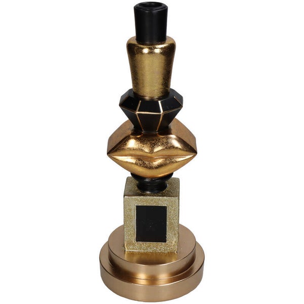 Kandelaar Make -Up Goud 12x12x31cm