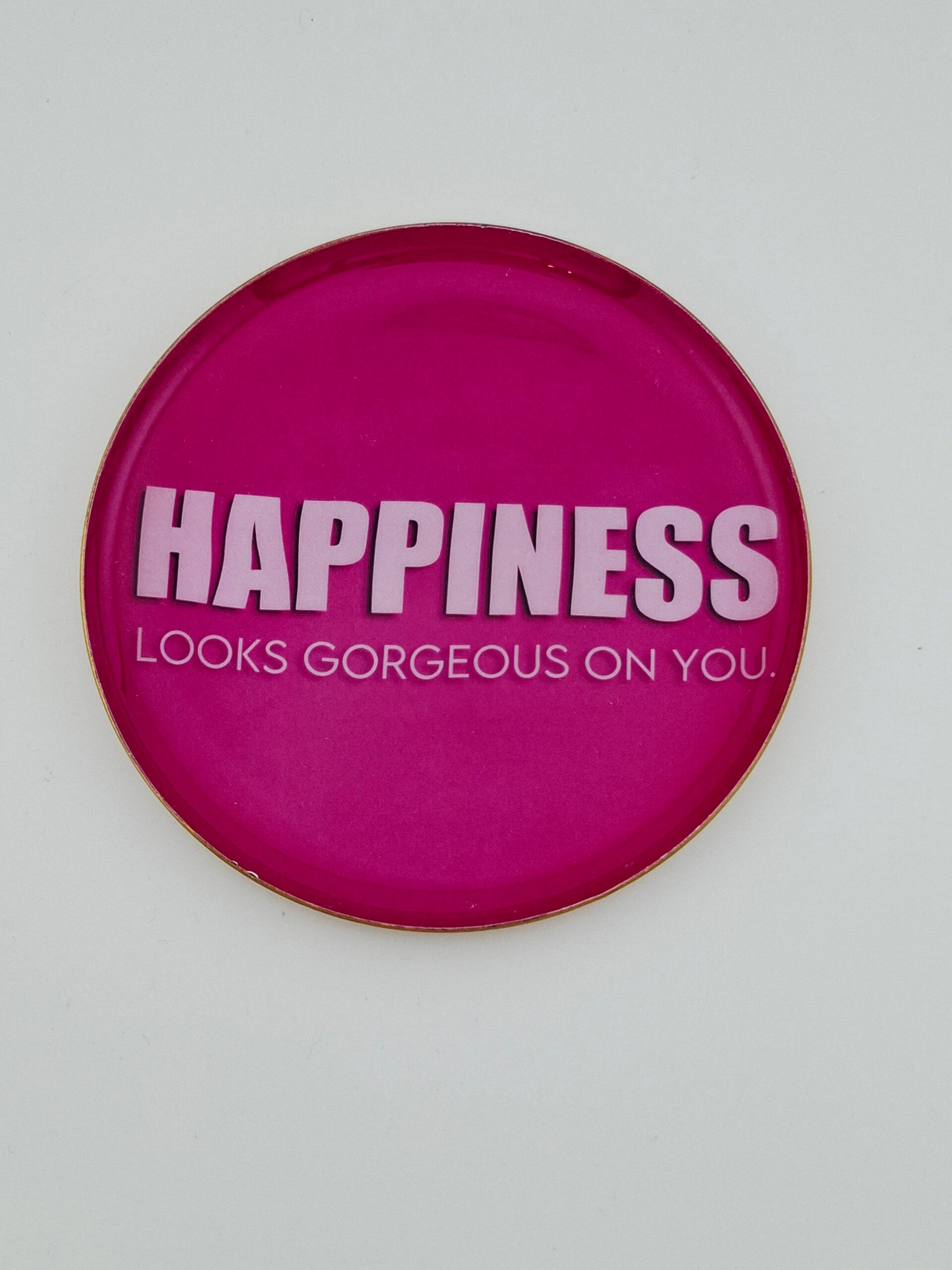 Schmuckteller "HAPPINESS LOOK GORGEOUS ON YOU." - GIFTCOMPANY