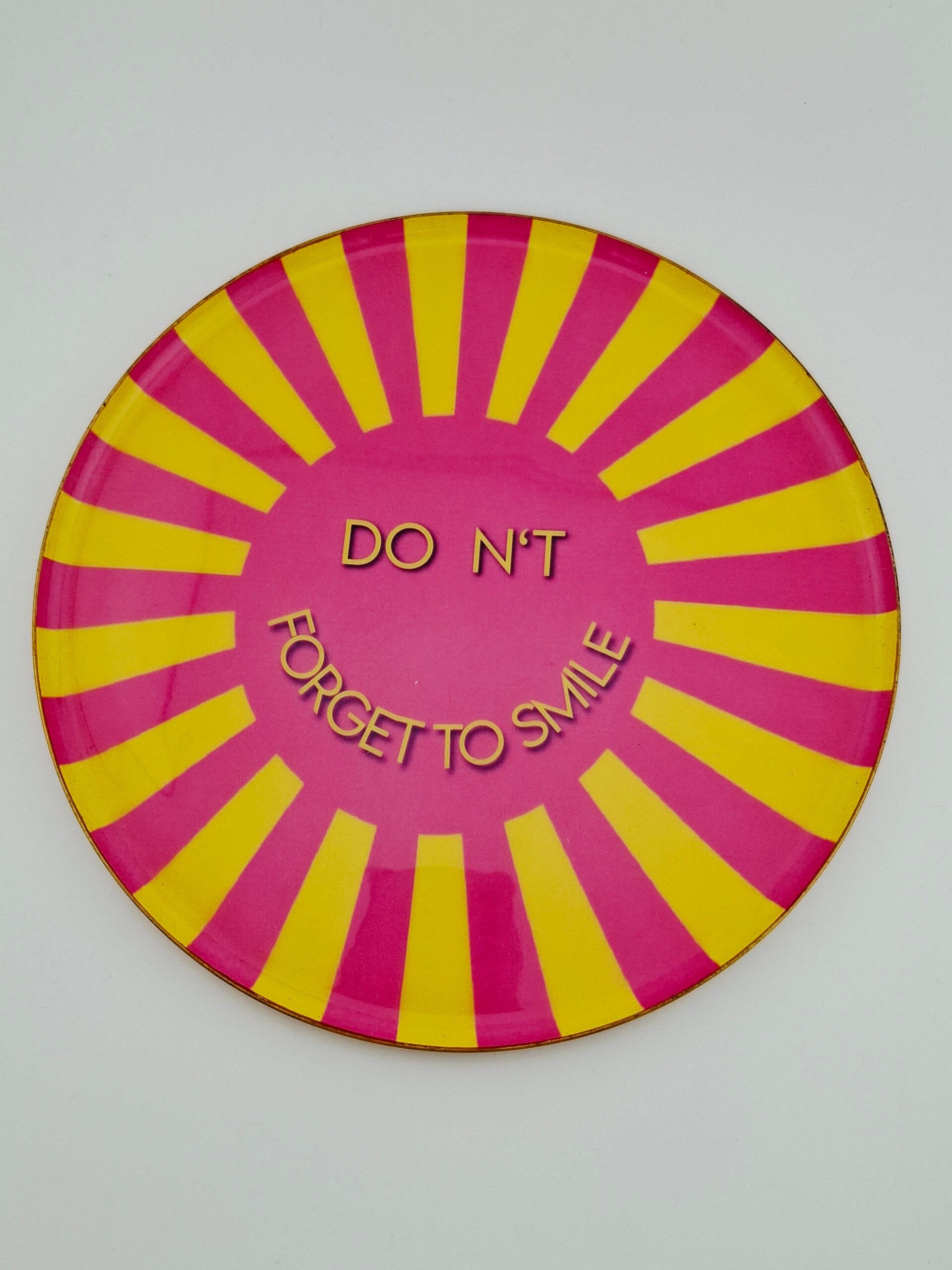 Schmuckteller XL "DO N´T FORGET TO SMILE" GIFTCOMPANY