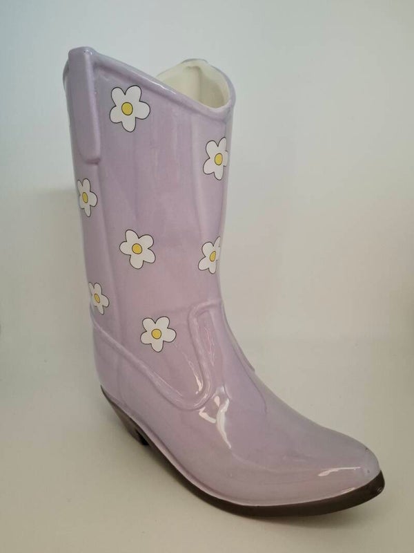 DOIY Vase Stiefel lila