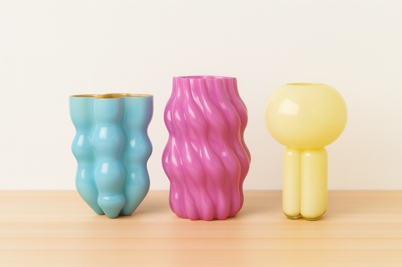 Vase gelb Lawrence Grey Home