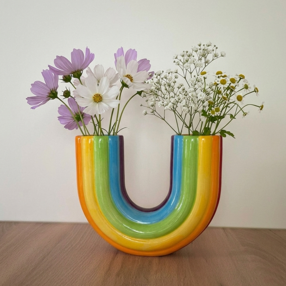Vase DOIY Regenbogen