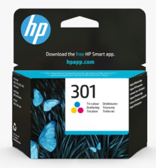 HP 301 Original Ink Cartridge CH562EE Cyan, Magenta, Yellow