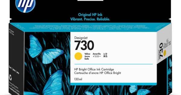 HP 730 Yellow 130ML P2V64A