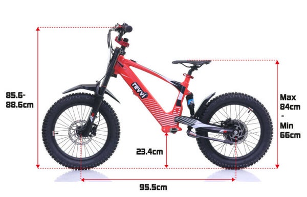 Revvi 18" Kid's Electric Motor Bike