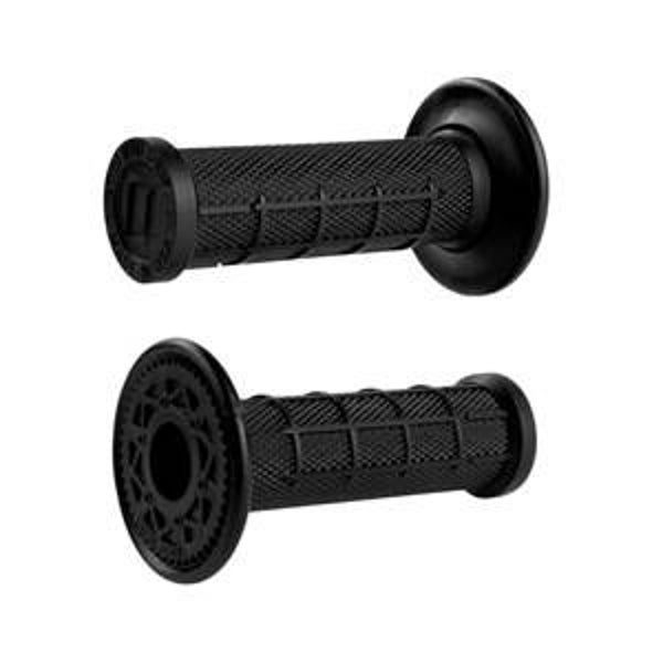 ODI BLACK HALF WAFFLE MINI GRIPS FOR 50cc