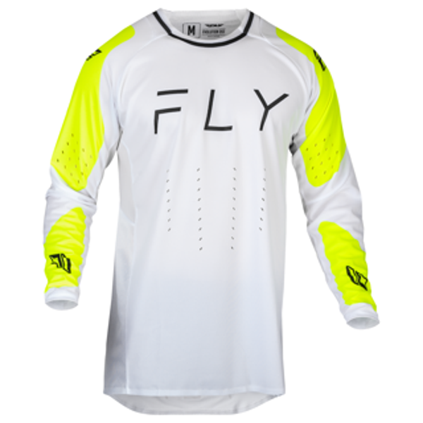 Fly Racing Adult Small White/Yellow Jersey
