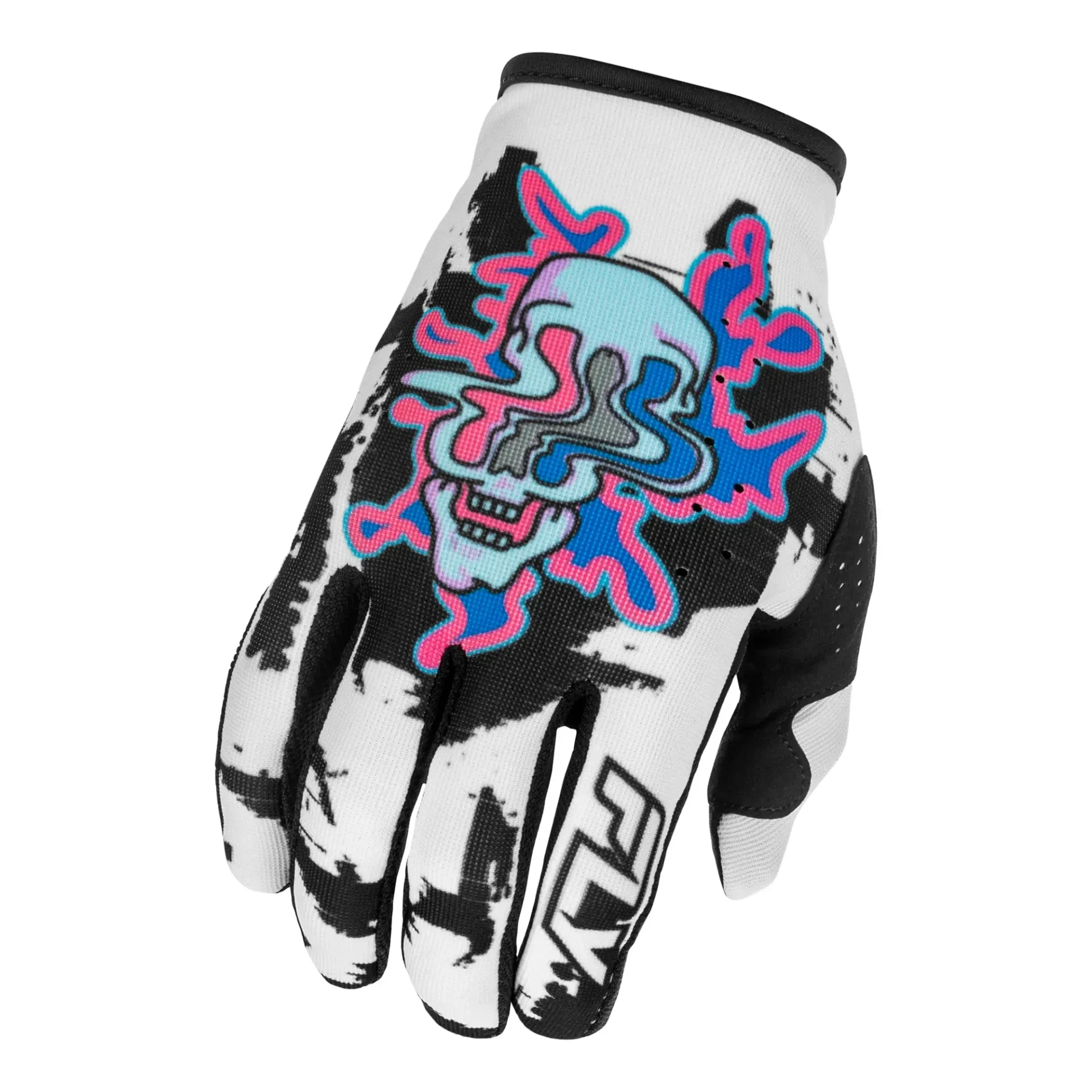 Fly Racing Lite Warp Gloves White/Blue/Pink