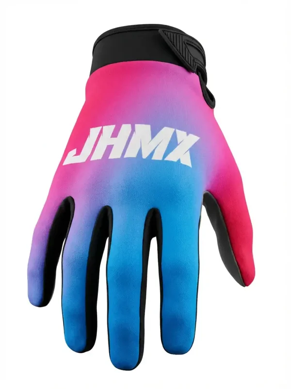 JHMX Pink & Blue fade gloves Small
