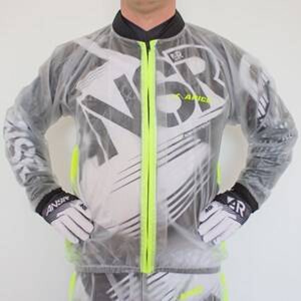 APICO CLEAR RAIN JACKET CLEAR/FLORESCENT YELLOW