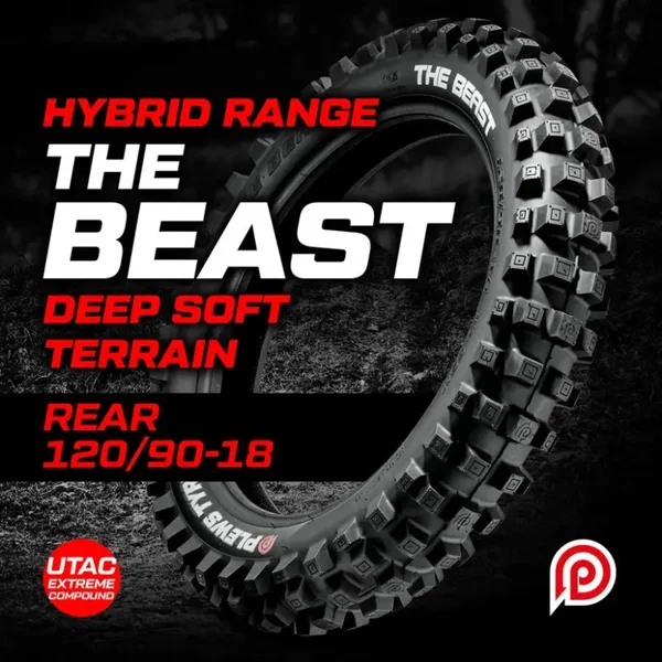 Plews Tyres The Beast - Extreme / Hybrid 120/90-18 Rear