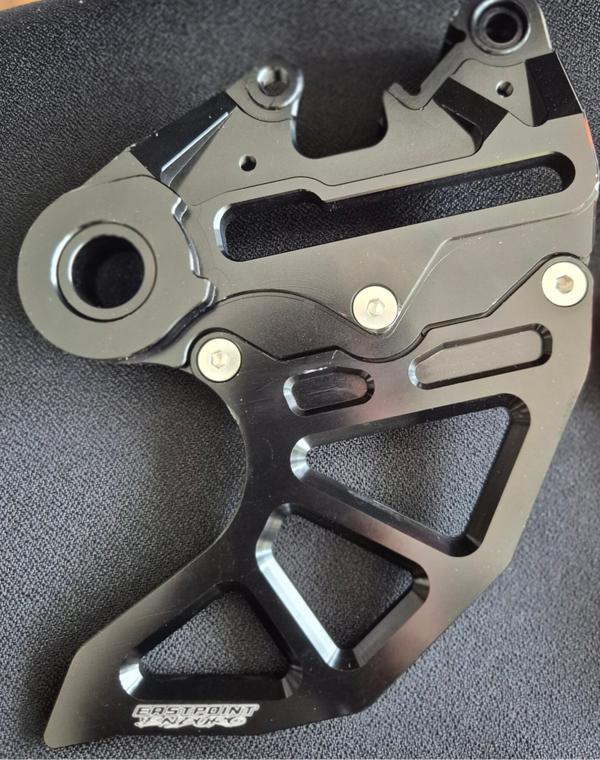 HARD ENDURO REAR BRAKE DISC GUARD BLACK
