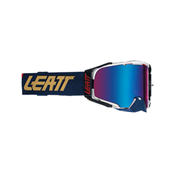 LEATT GOGGLE VELOCITY 6.5 IRIZ ROYAL - BLUE LENS