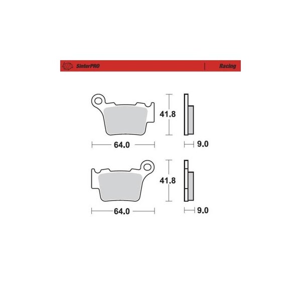 MOTO-MASTER Racing SinterPRO rear Brake Pads
