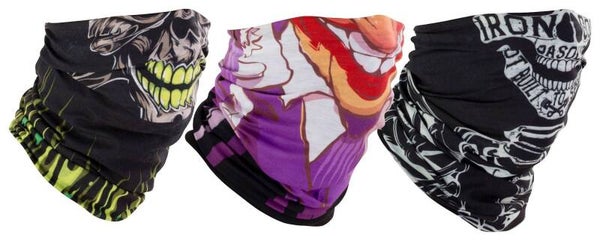 Neck Tube Triple Pack With Faces Designs