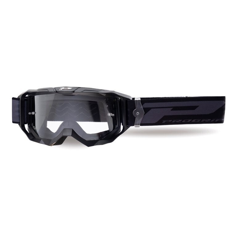 VISION GO TEAR OFF GOGGLE BLACK CLEAR LENS