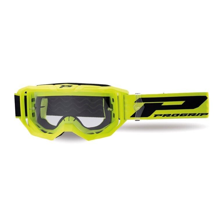 VISION GO TEAR OFF GOGGLE FLUO YELLOW CLEAR LENS