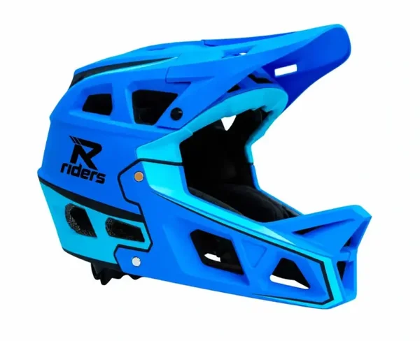 R-Riders Kids MTB Helmet Full Face - Blue