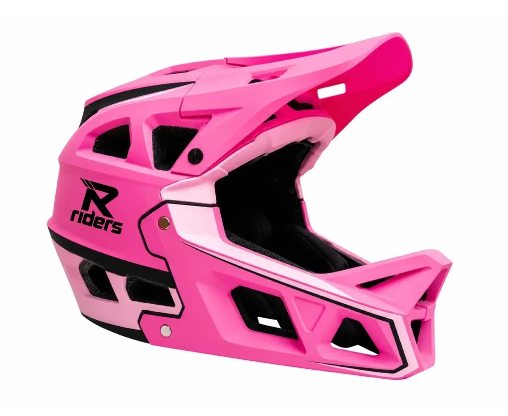 R-Riders Kids MTB Helmet Full Face - Pink
