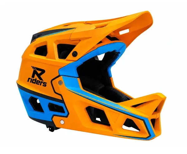 R-Riders Kids MTB Helmet Full Face - Orange
