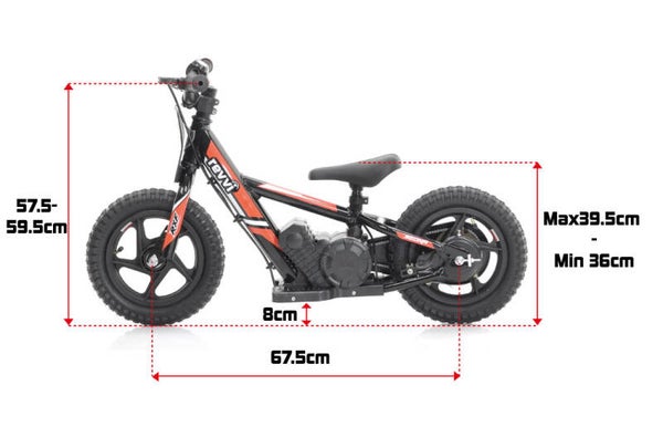 Revvi 12" Kid's Electric Balance Bike