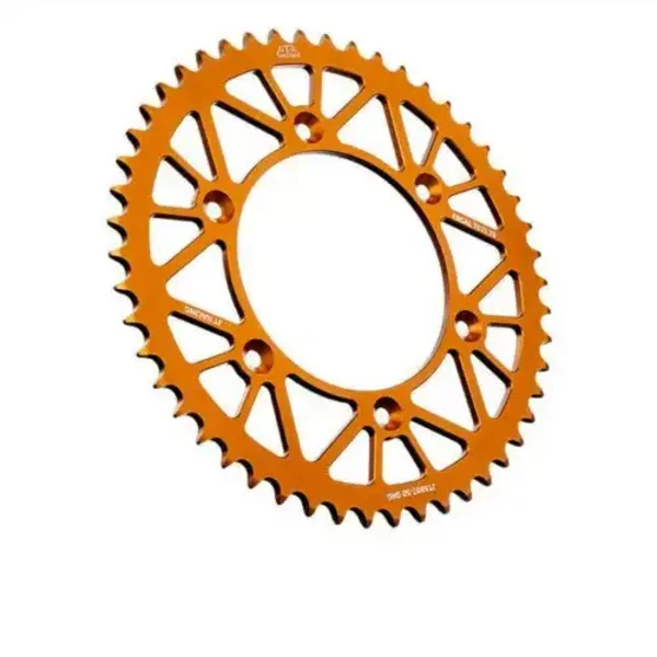 JT Aluminium Rear Sprocket KTM SX125 SX150 SX250 SXF250 1991-2024 Orange 52T