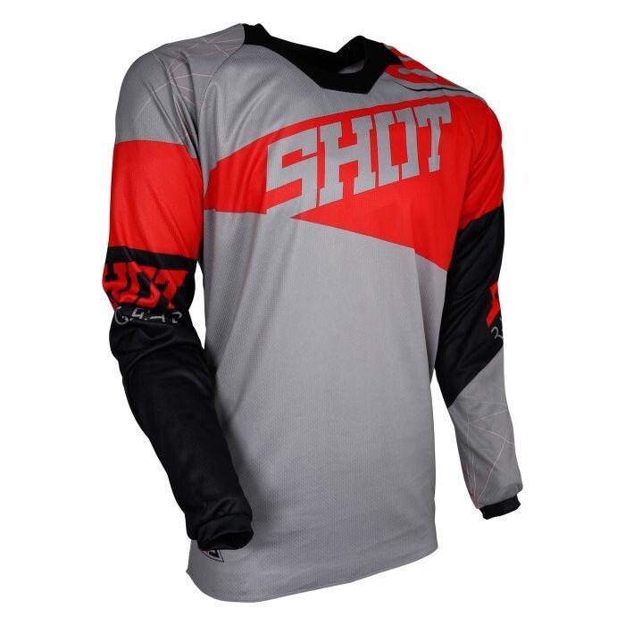 Shot Contact Infinite Red Adults Motocross Jersey - Medium