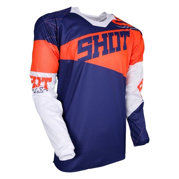 Shot Contact Infinite Orange Adults Motocross Jersey - Small