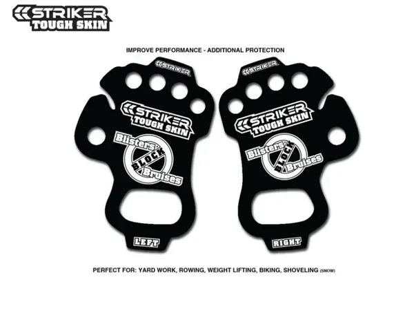 Striker Tough Skin Black/White Palm Protectors