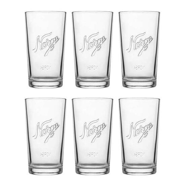 KITCHEN GLASS 40 CL 6 PCS