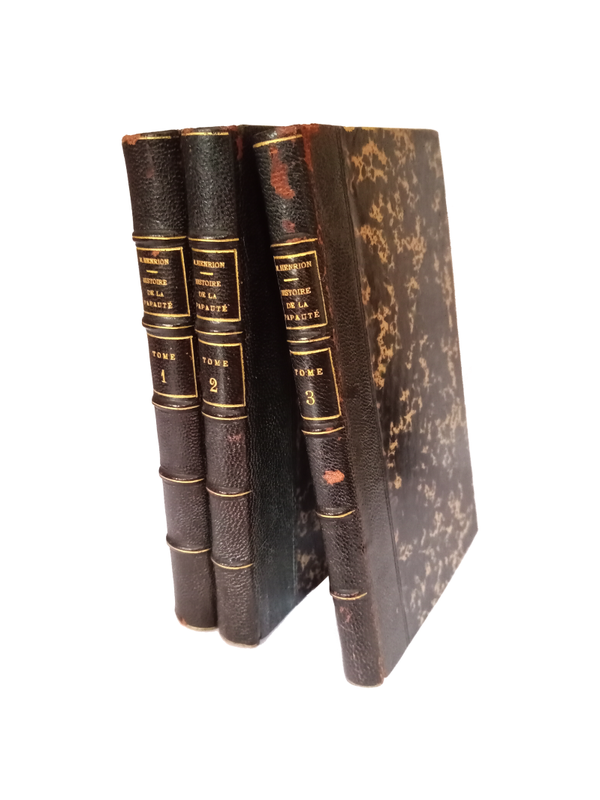 Histoire de la papauté, en 3 tomes - M. Henrion