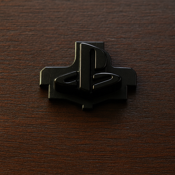 Playstation logo knop zwart